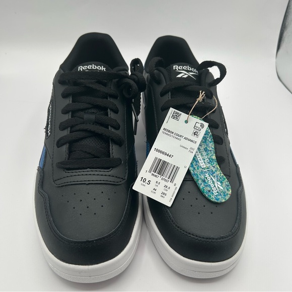 NEW Reebok Unisex Adult Court Advance Sneaker, Black/White, 10.5 Men, 12.5 women - Picture 4 of 12